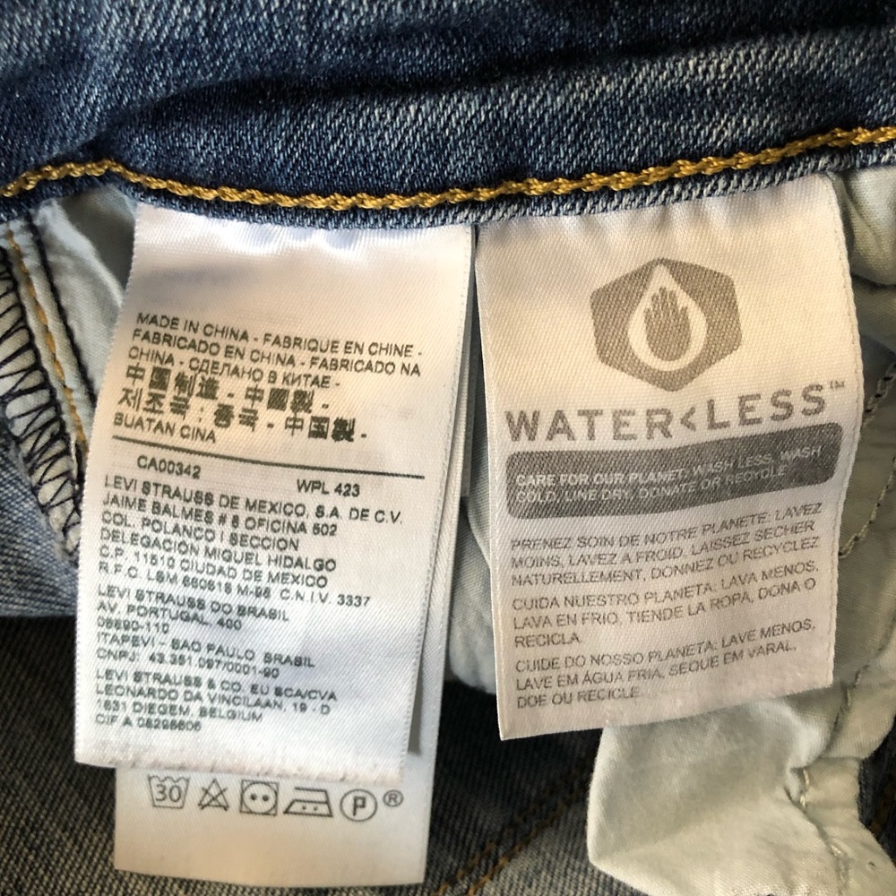 Levi’s 711 Skinny Distressed Jeans - Picture 6 of 13